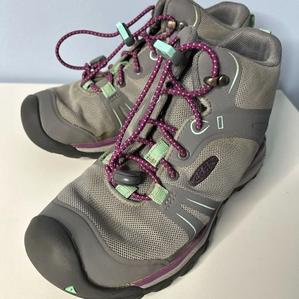 Keen Terradora II Mid Waterproof Hiking Boots US 1 Grey/Purple